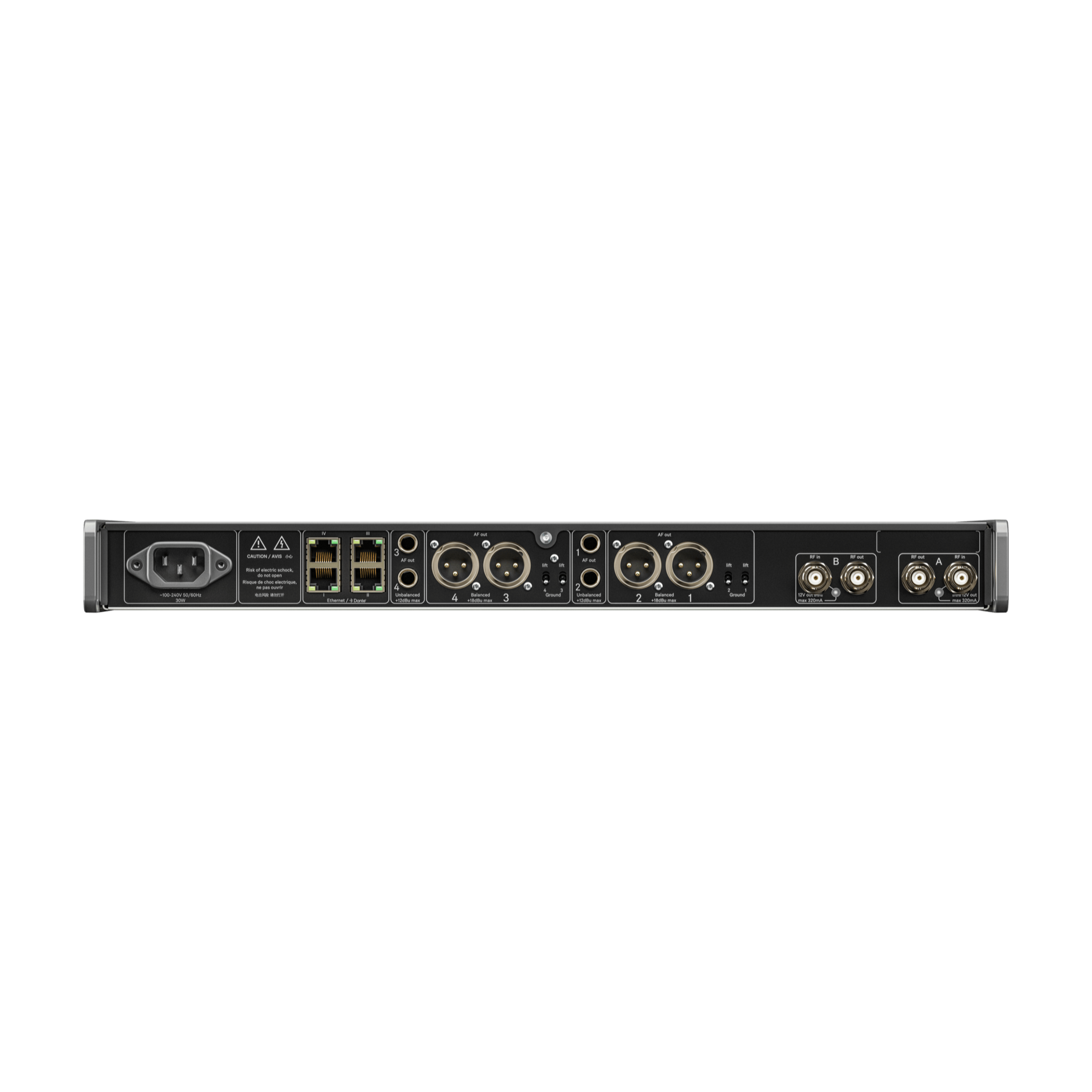 Sennheiser EW-DX EM4 Quad Dante Receiver