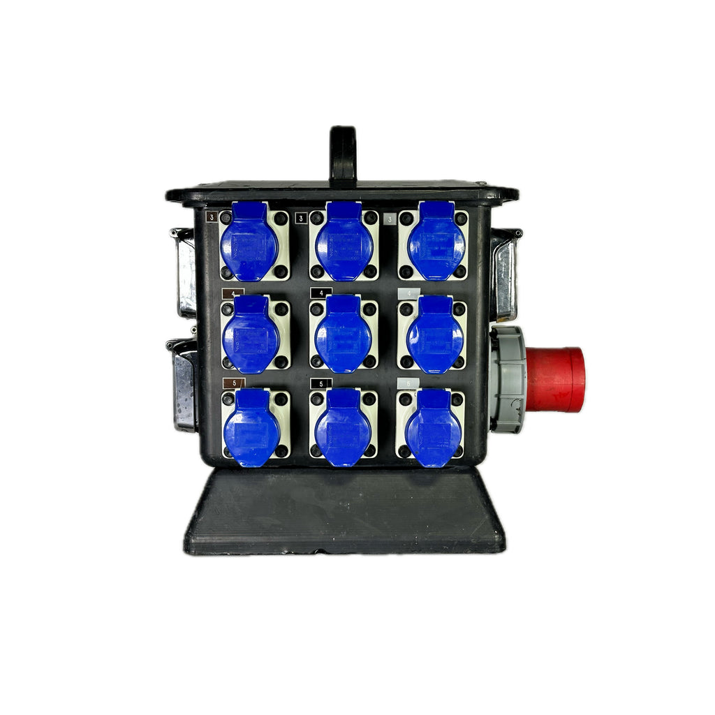 1x 63A/3ph | 3x 32A/1ph, 12x 16A/1ph | Distro Box