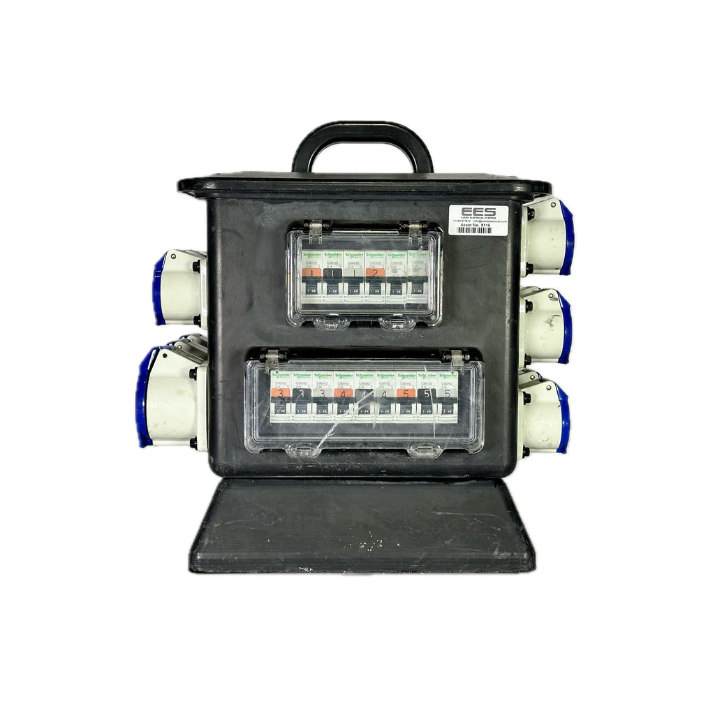 1x 63A/3ph | 3x 32A/1ph, 12x 16A/1ph | Distro Box