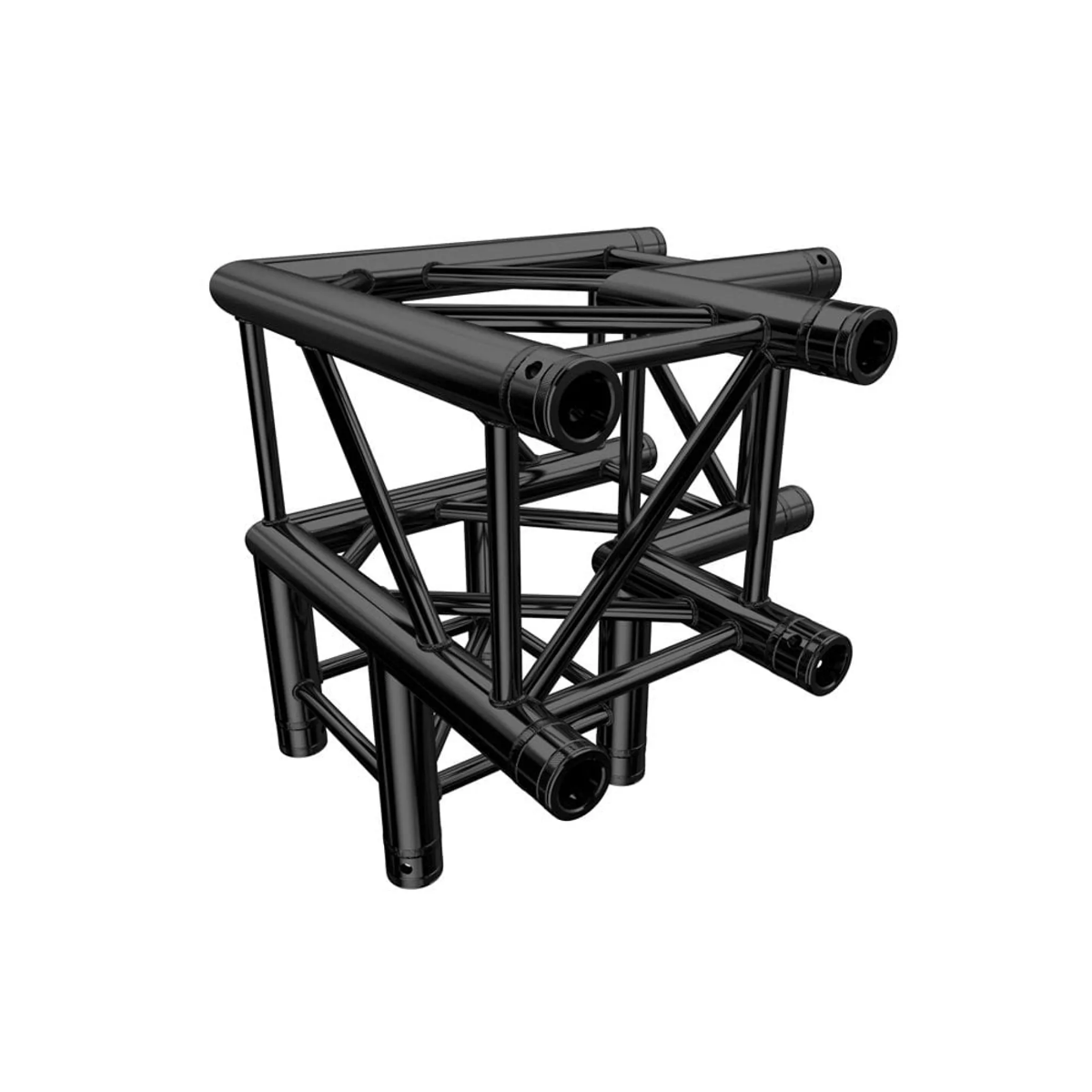 4 Chord Black 3 way 90 Degree Corner Aluminium Truss (Black) Standard