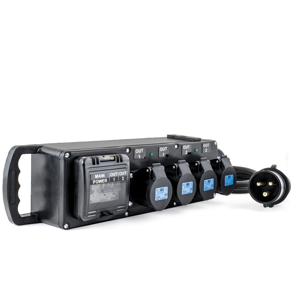 32/1ph | 4x 16A/1ph | Rubber Box Distro