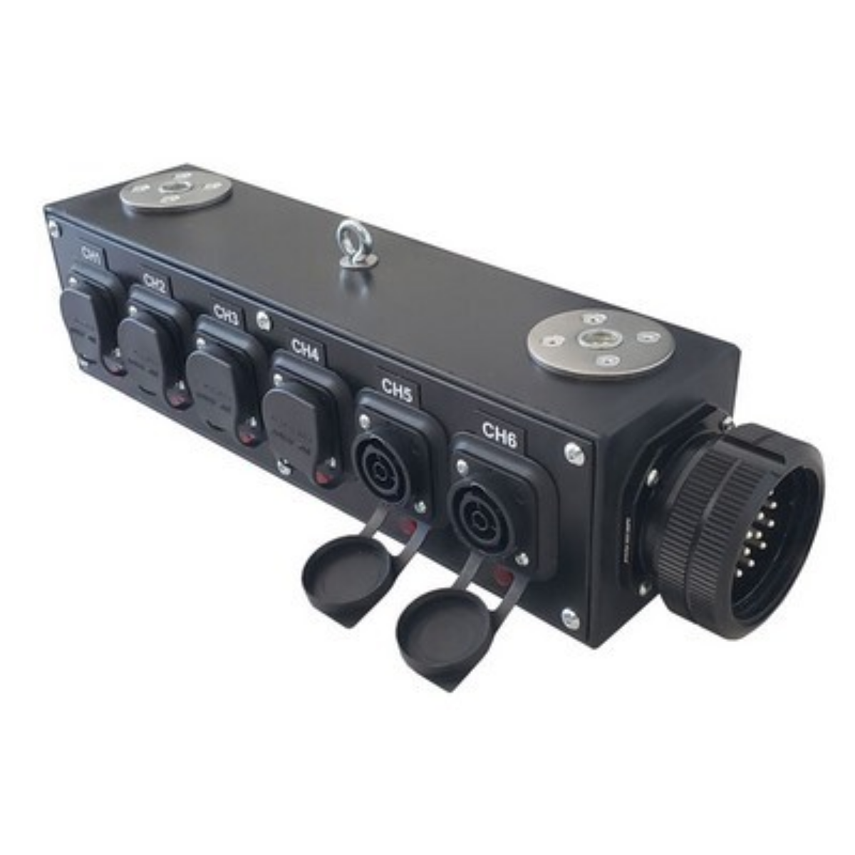 Socapex (Male) | 6x PowerCON True1 (Male) | Socapex (Female) | Breakout Box