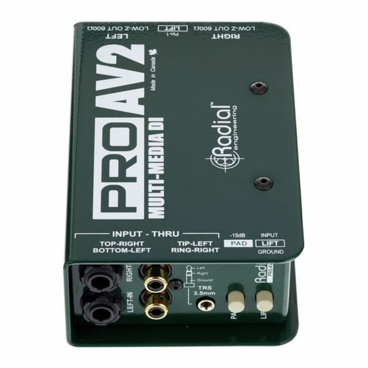 Radial Engineering ProAV2 Stereo Passive DI Box