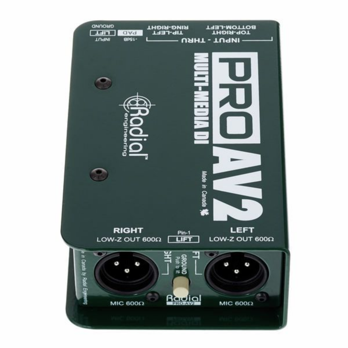 Radial Engineering ProAV2 Stereo Passive DI Box